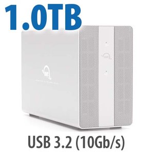 1.0TB OWC Mercury Elite Pro Dual SSD RAID Storage Solution with USB 3.2 (10Gb/s) +
