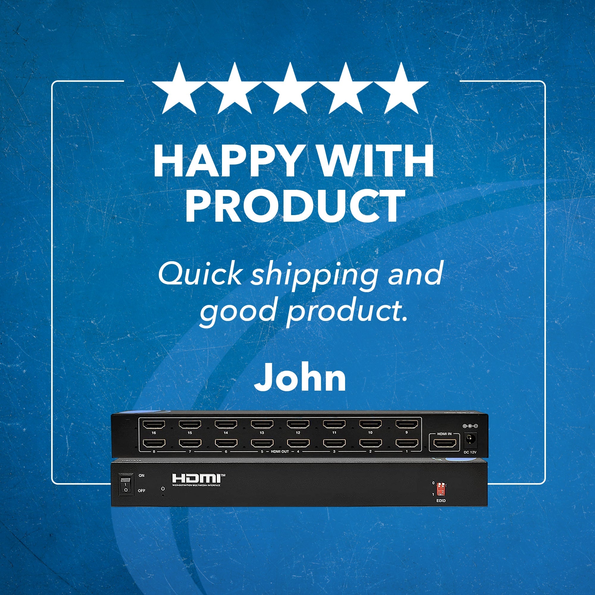 1x16 HDMI Splitter : 1-In 16-Out, 1080p, EDID (HD-1016)