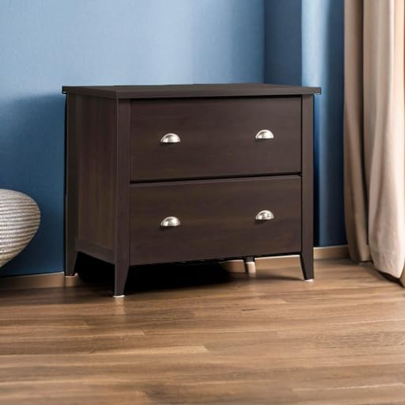 2 Drawer Lateral File Cabinet Cinnamon Cherry Finish