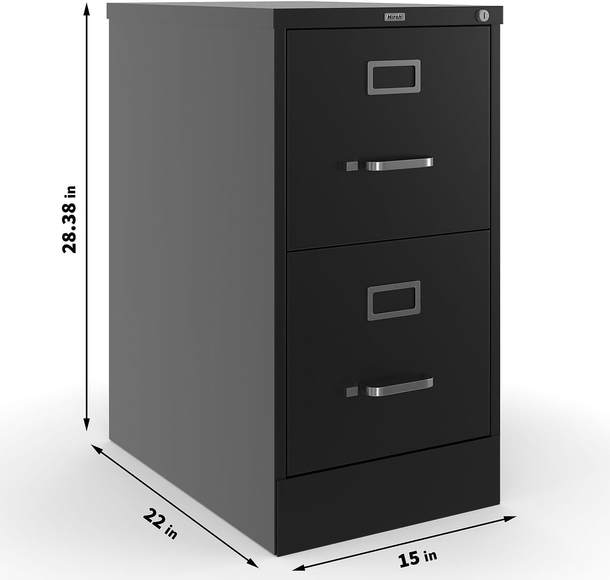 2 Drawer Locking Vertical File Cabinet Letter Size For Office Use