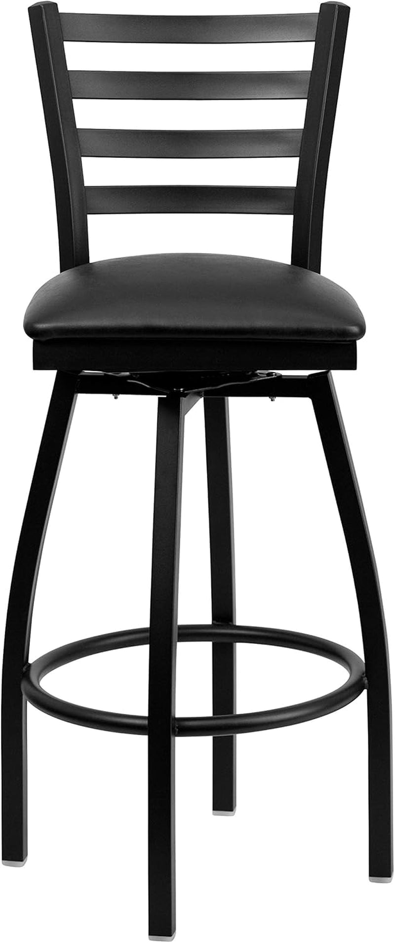2 Pack Hercules Series Black Swivel Bar Stools For Commercial Use And Home Kitchens