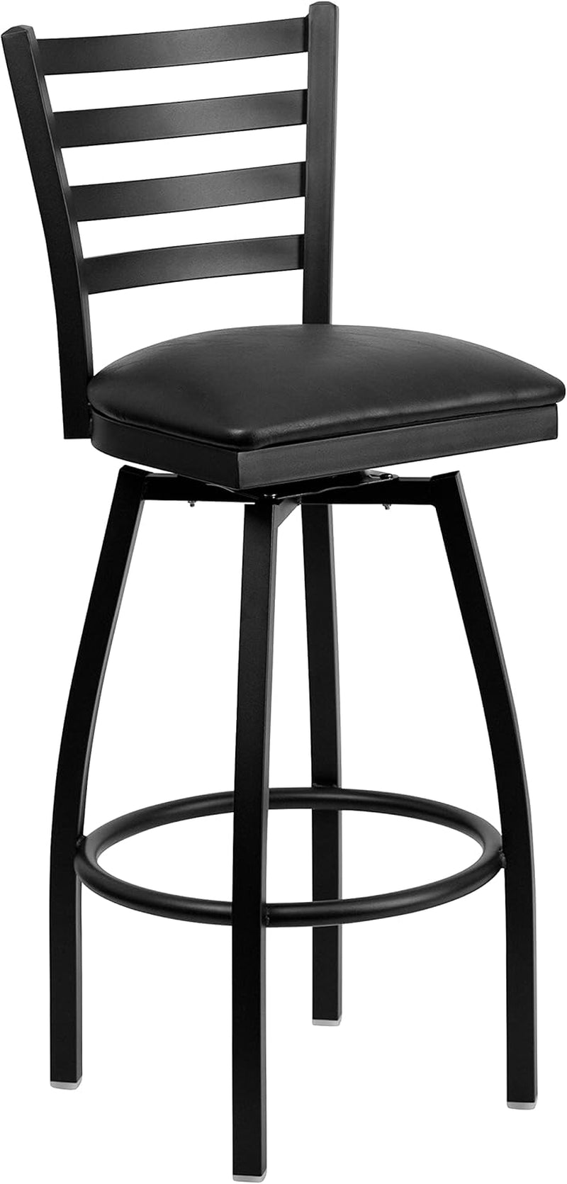 2 Pack Hercules Series Black Swivel Bar Stools For Commercial Use And Home Kitchens