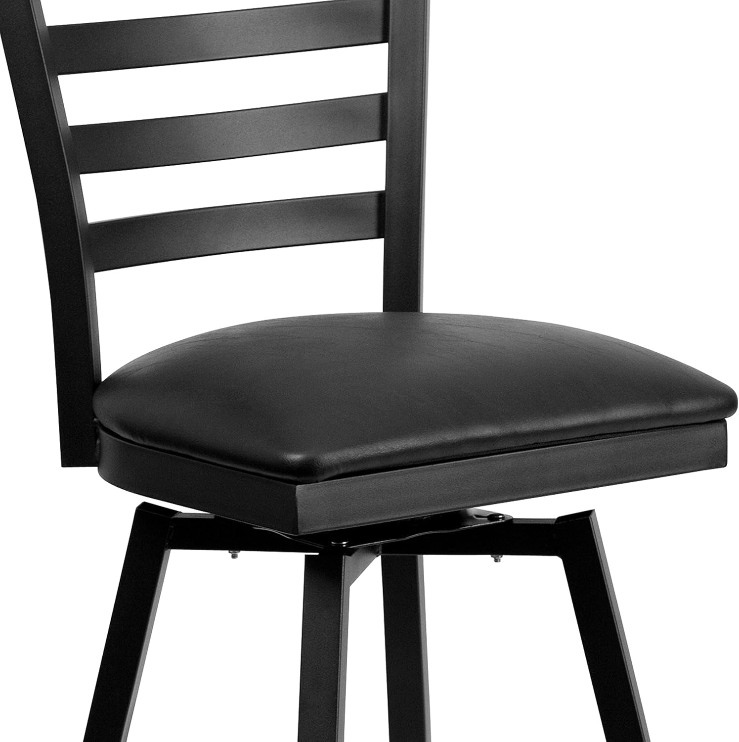 2 Pack Hercules Series Black Swivel Bar Stools For Commercial Use And Home Kitchens