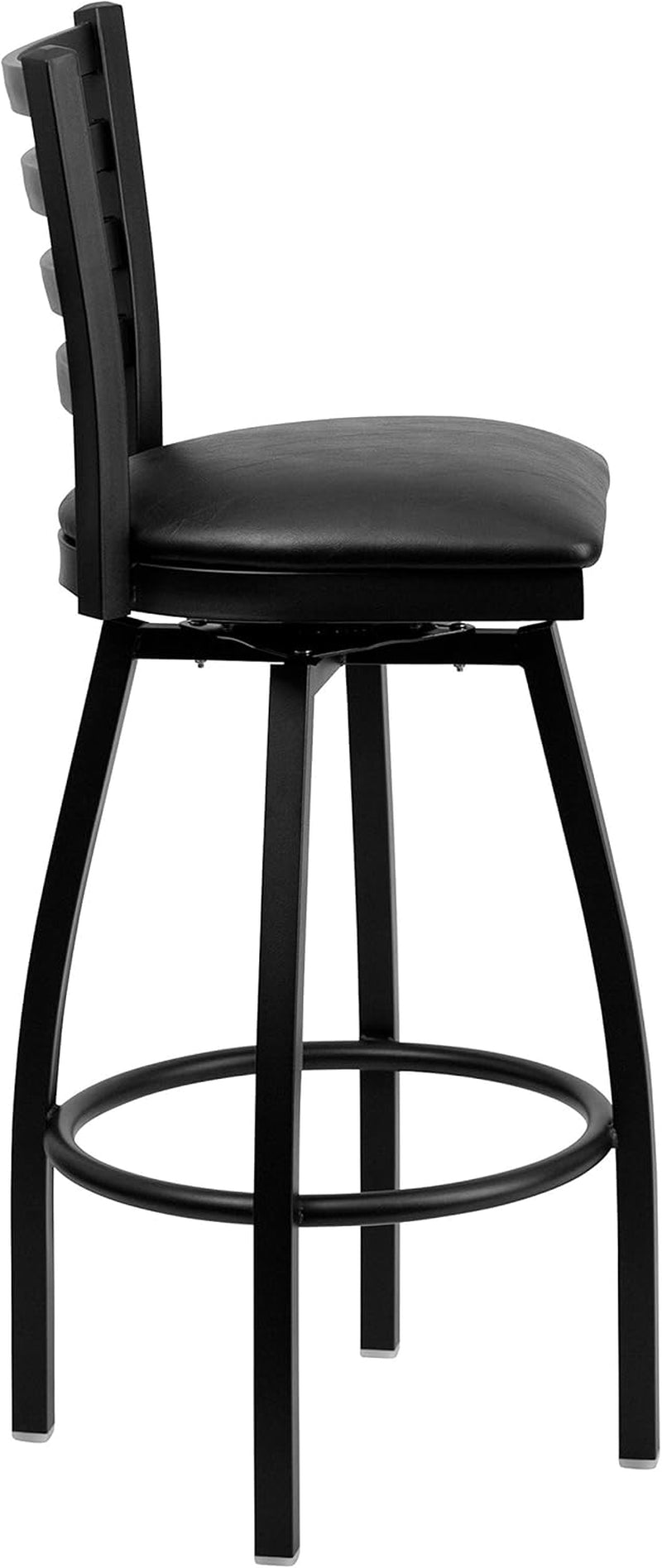 2 Pack Hercules Series Black Swivel Bar Stools For Commercial Use And Home Kitchens