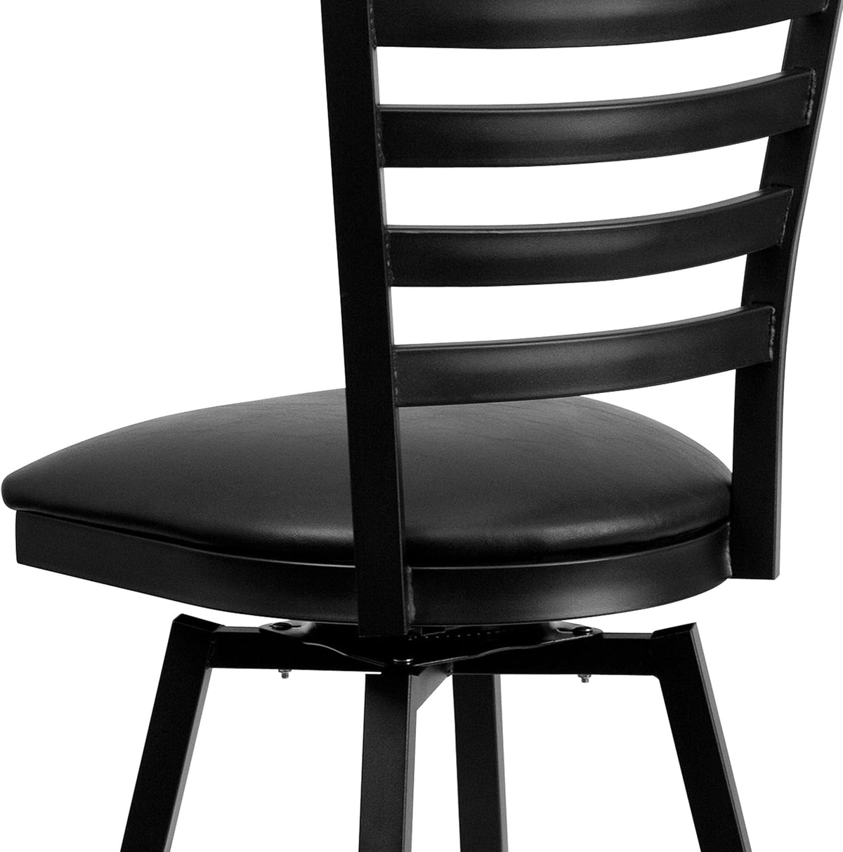 2 Pack Hercules Series Black Swivel Bar Stools For Commercial Use And Home Kitchens
