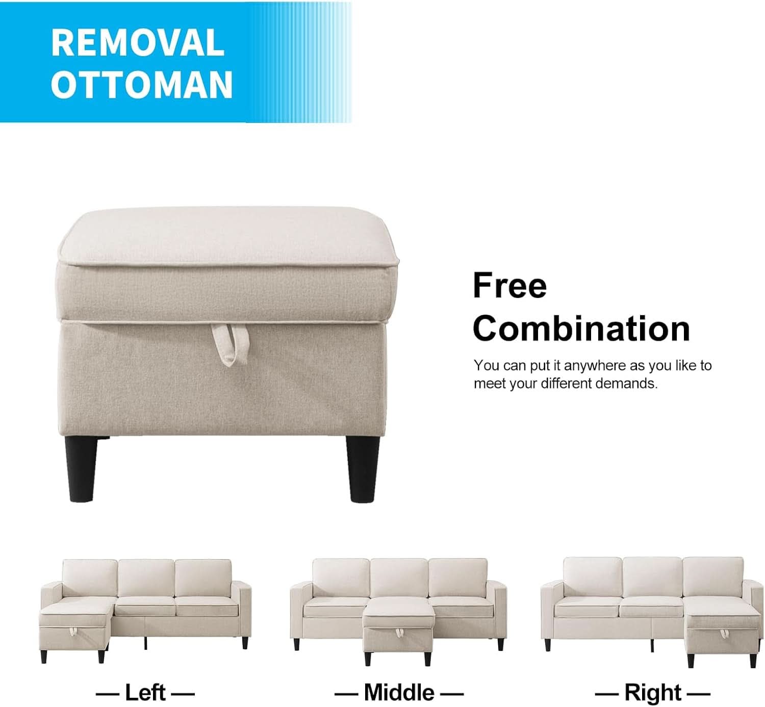 2 Piece L Shape Sectional Sofa Set With Chaise 78 Inch Wide 3 Seater Convertible Living Room Couch