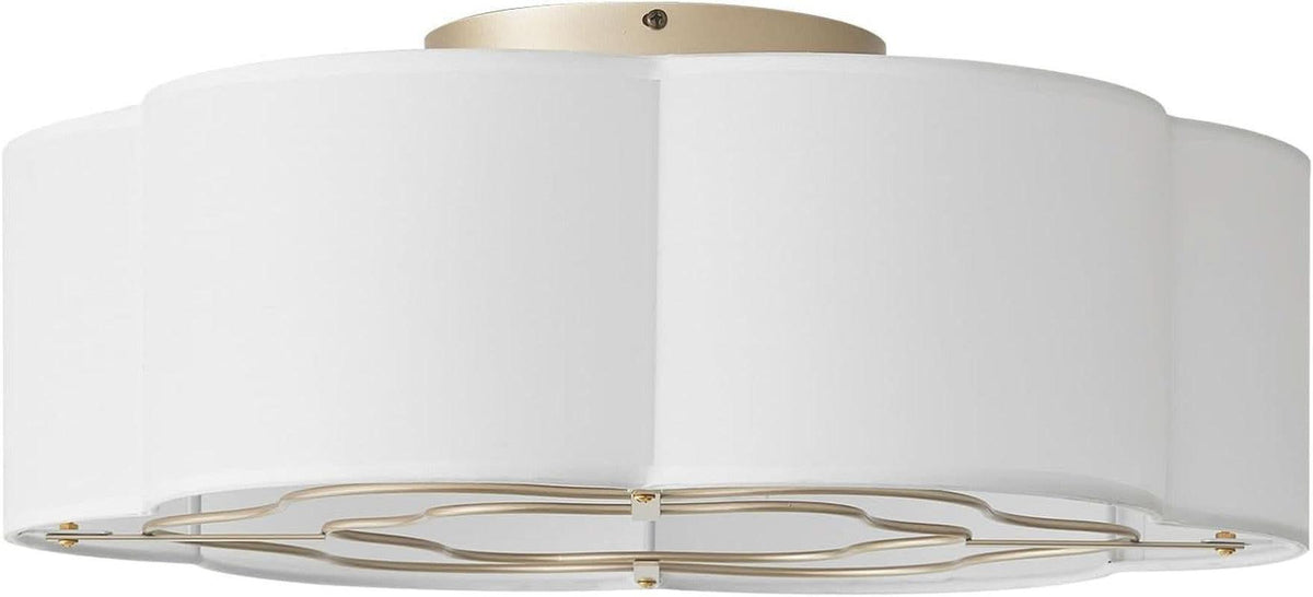 20 Inch Enclosed Boho Ceiling Fan With Integrated Light