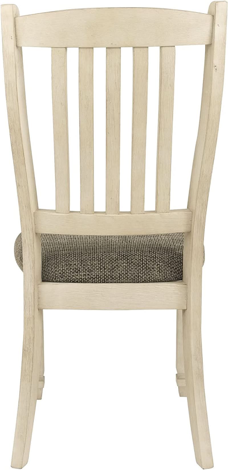 20 Inch Upholstered Dining Chair Antique White Set Of 2