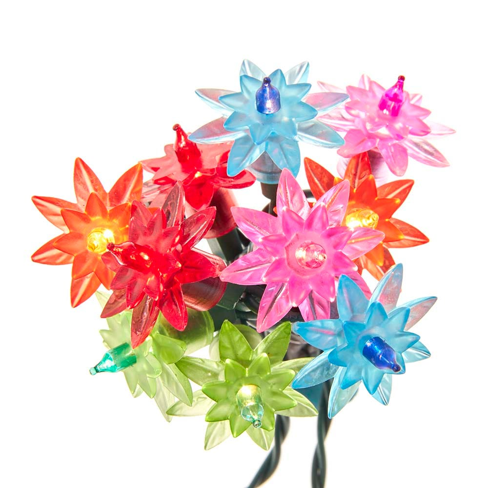 20-Light Multicolored Flower Light Set