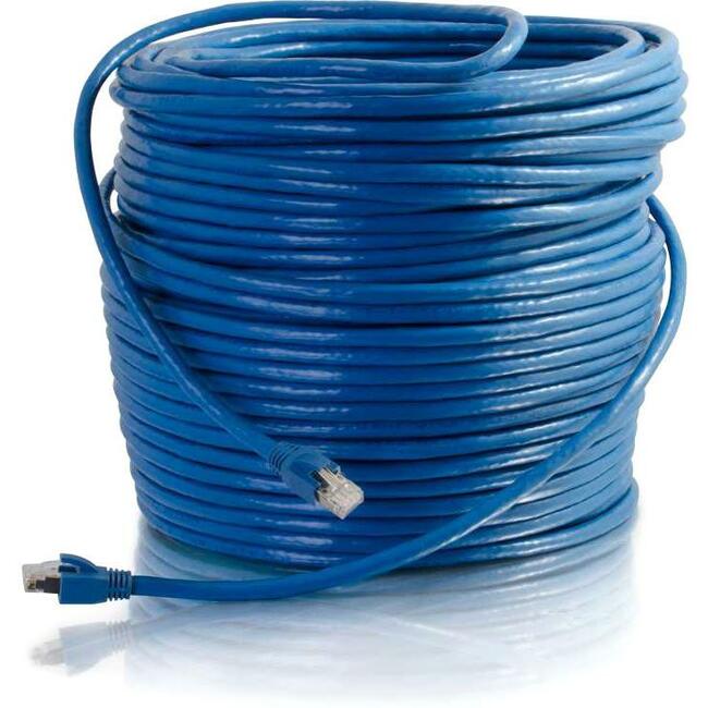 200Ft Cat6 Snagless Solid Shielded Ethernet Network Patch Cable - Blue