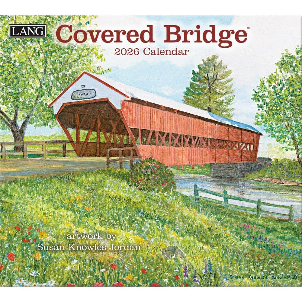 2026 Covered Bridge Wall Calendar