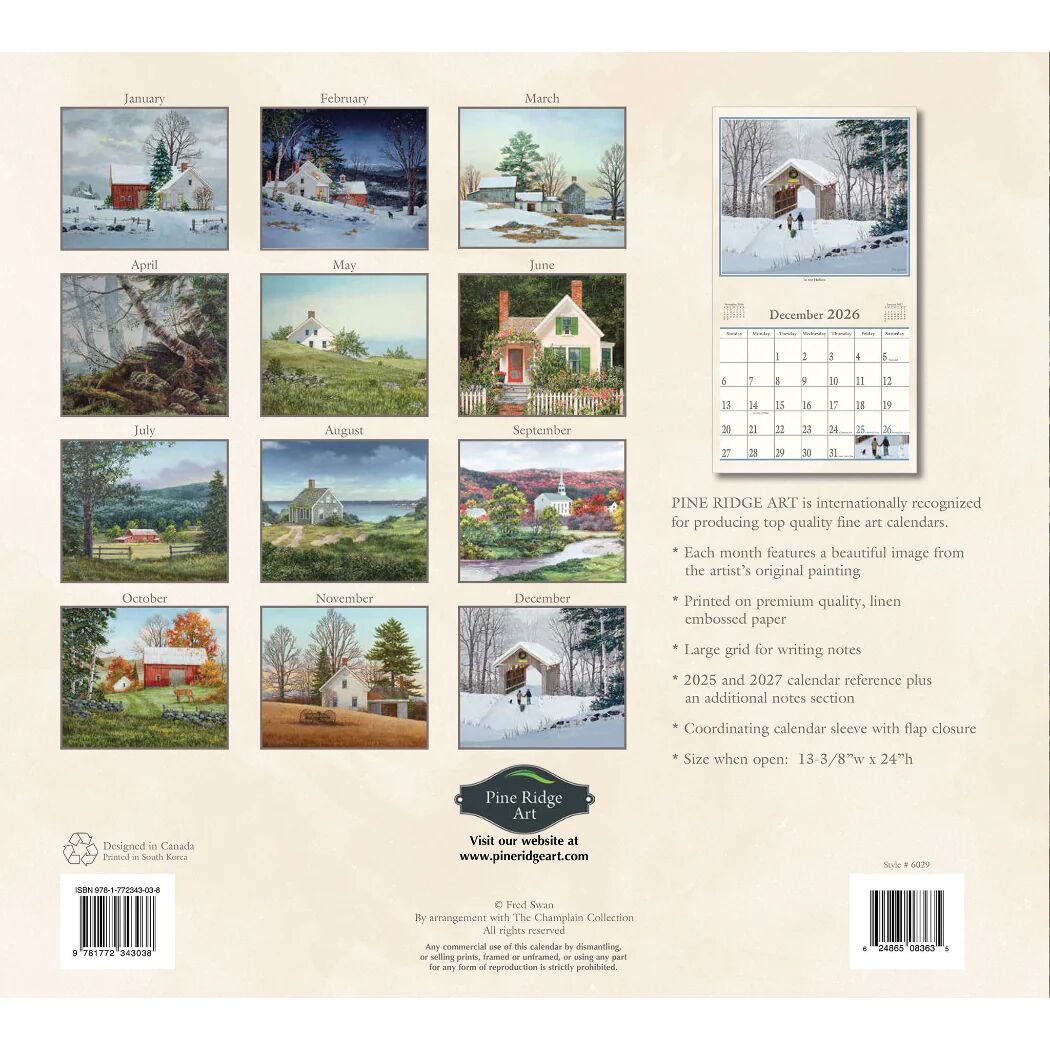 2026 Fred Swan A Place To Call Home Calendar