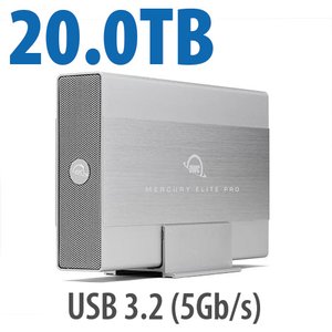 20.0TB OWC Mercury Elite Pro External Storage Solution with USB 3.2 (5Gb/s)