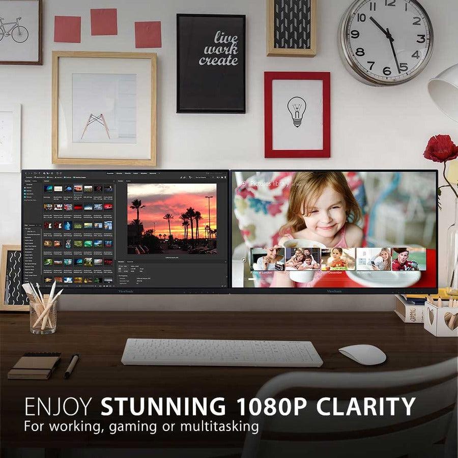 22 Inch IPS Monitors - Dual Head-Only Frameless Displays | TecISoft VA2256-MHD_H2