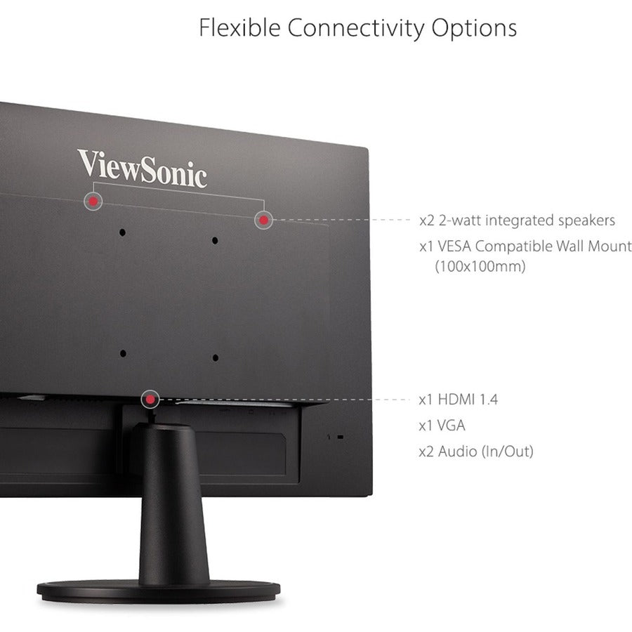24 Inch 1080p Monitor - Full HD Gaming & Office Display | ViewSonic VA2447-MH
