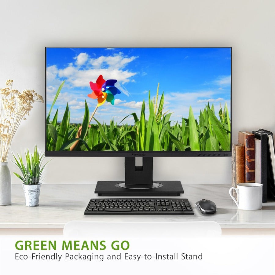 24 Inch IPS Monitor - ViewSonic VG2448a Ergonomic Display