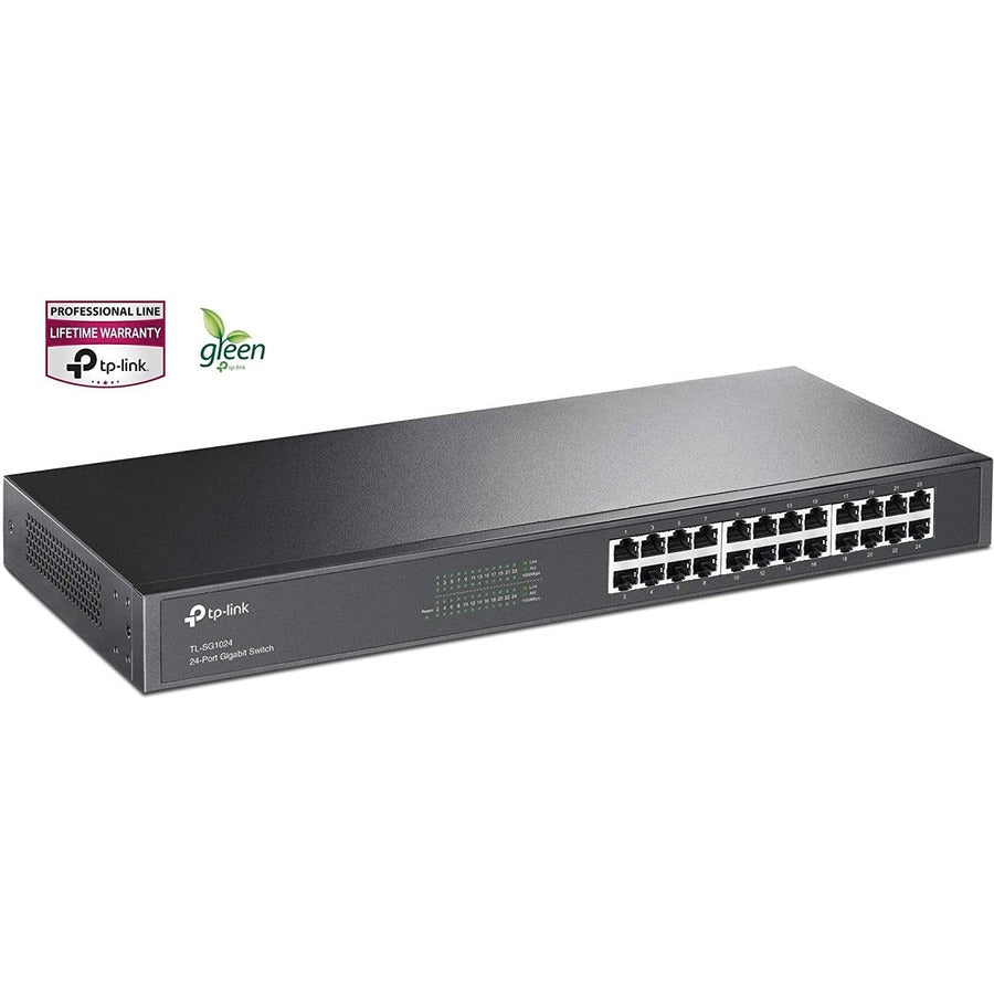 24-Port Gigabit Switch - TP-LINK Rackmount Unmanaged Ethernet Switch | TP-LINK TL-SG1024