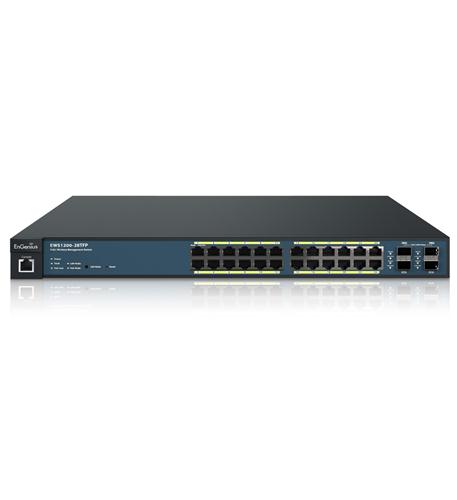 24-Port Managed GbE 410W PoE+ Switch w/4 ENG-EWS1200-28TFP