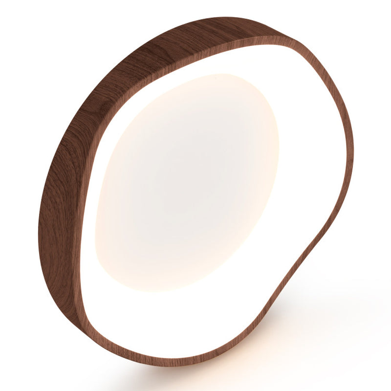 24W Modern LED Ceiling Light With Wood Pattern For Living Room Energy Efficient Lighting