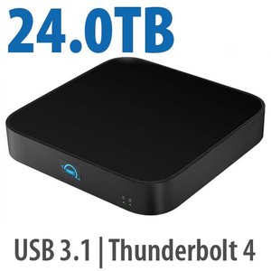 24.0TB (20.0TB HDD + 4.0TB NVMe) OWC miniStack STX Stackable Storage and Thunderbolt