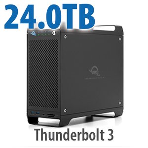 24.0TB (4x2.0TB U.2 NVMe SSD, 4x4.0TB HDD) ThunderBay Flex 8 Thunderbolt 3 Storage