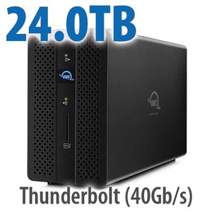24.0TB OWC Gemini - Thunderbolt (USB-C) Dock and Dual-Drive HDD RAID External Storage