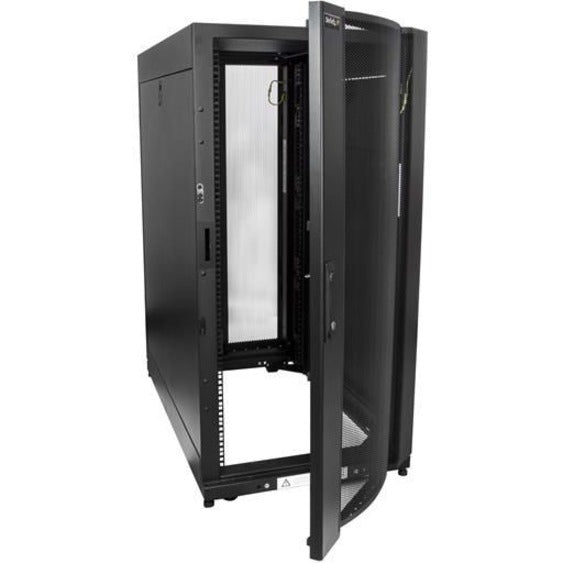 25U Server Rack Cabinet - 4-Post Freestanding Data Center Rack with Lockable Doors | StarTech.com RK2537BKM