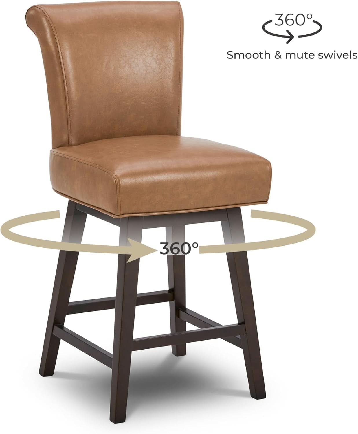 26 Inch Counter Height Swivel Bar Stools Set