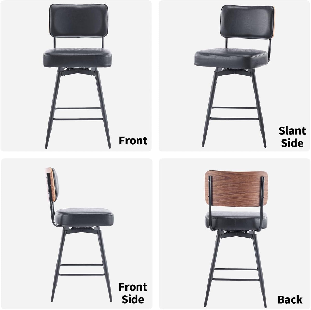 26 Inch Swivel Bar Stools Set of Two