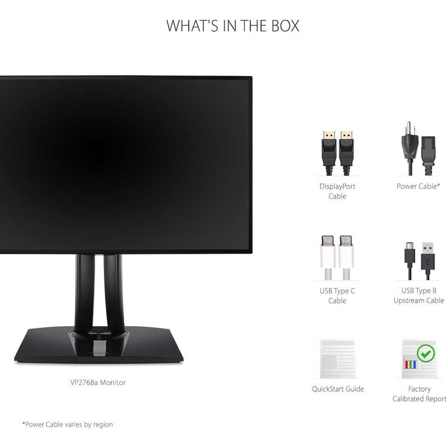 27 Inch ColorPro Monitor - Professional QHD Display with USB-C | TecISoft VP2768A