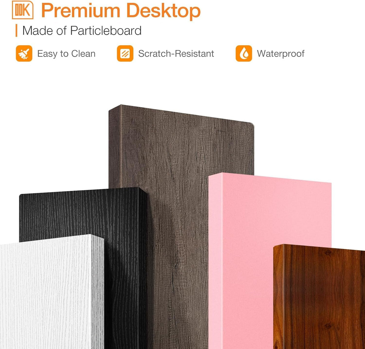 27.5 Inch Desk With Storage And Monitor Stand Grey