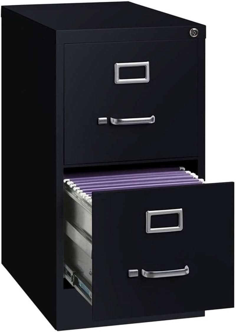 28.38 Inch Vertical Filing Cabinet Lockable Metal For Home Office Use Pre Assembled Letter Size Compatible