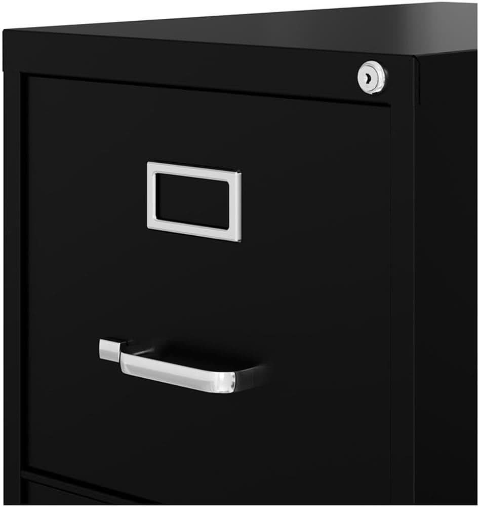 28.38 Inch Vertical Filing Cabinet Lockable Metal For Home Office Use Pre Assembled Letter Size Compatible