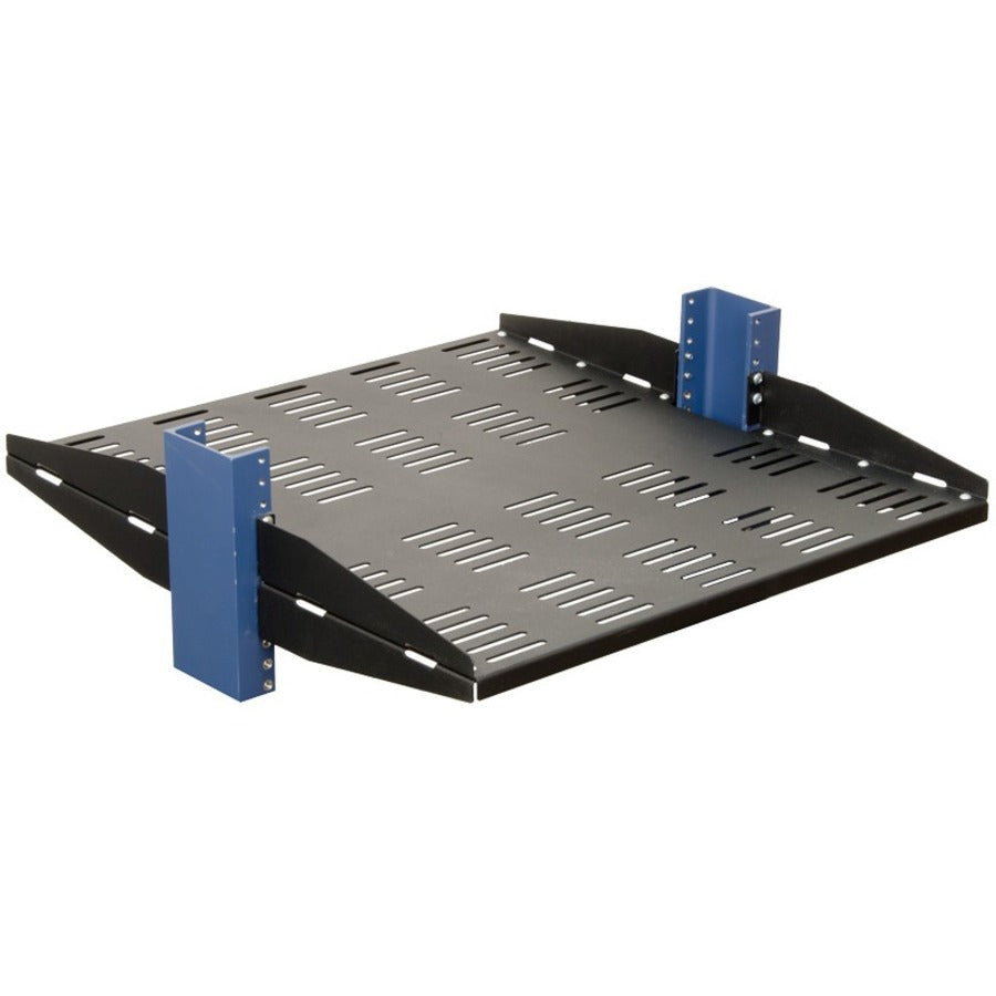 2U 2Post Heavy Duty Center Mount Vented Shelf 21in Depth 107-2852