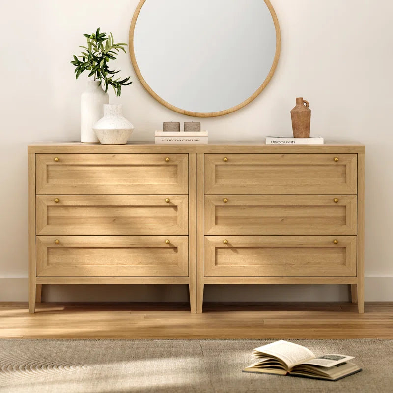 3 Drawer Dresser With Wide Chest Storage For Bedroom