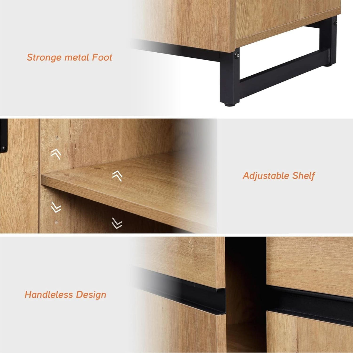 3 In 1 TV Stand For TVs Up To 110 Inch With Adjustable Shelves