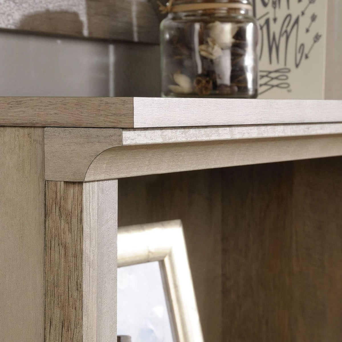 3 Shelf Bookcase In Lintel Oak Finish For Living Room