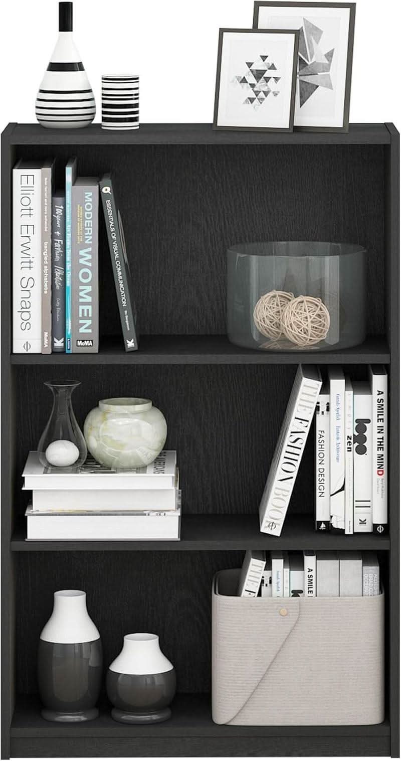3 Tier Adjustable Bookcase For Home Office Storage