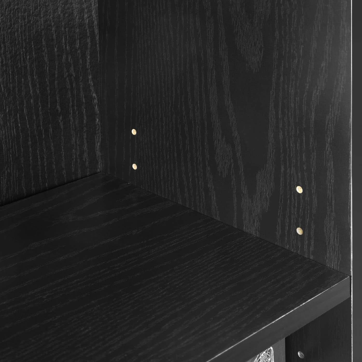 3 Tier Adjustable Bookcase For Home Office Storage