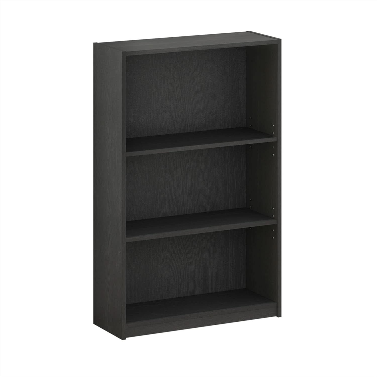 3 Tier Adjustable Bookcase For Home Office Storage