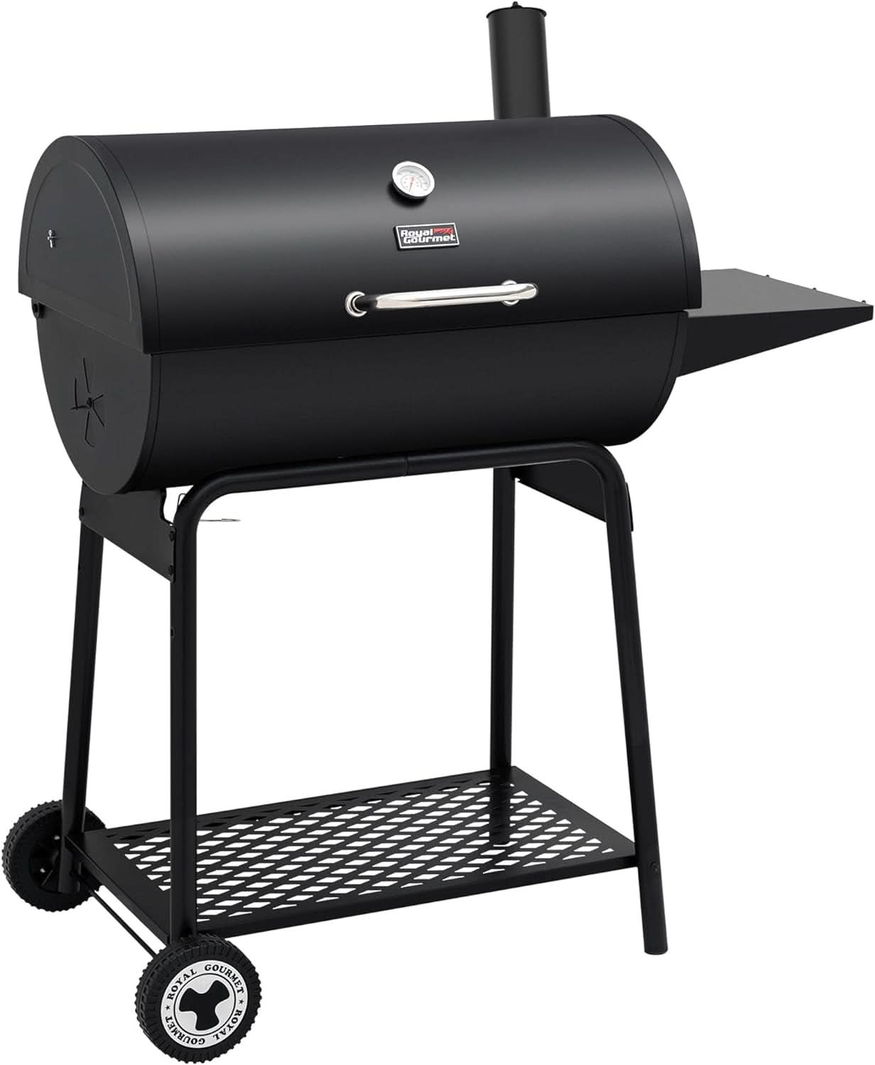 30 Inch Barrel Charcoal Grill With 627 Square Inches Cooking Space