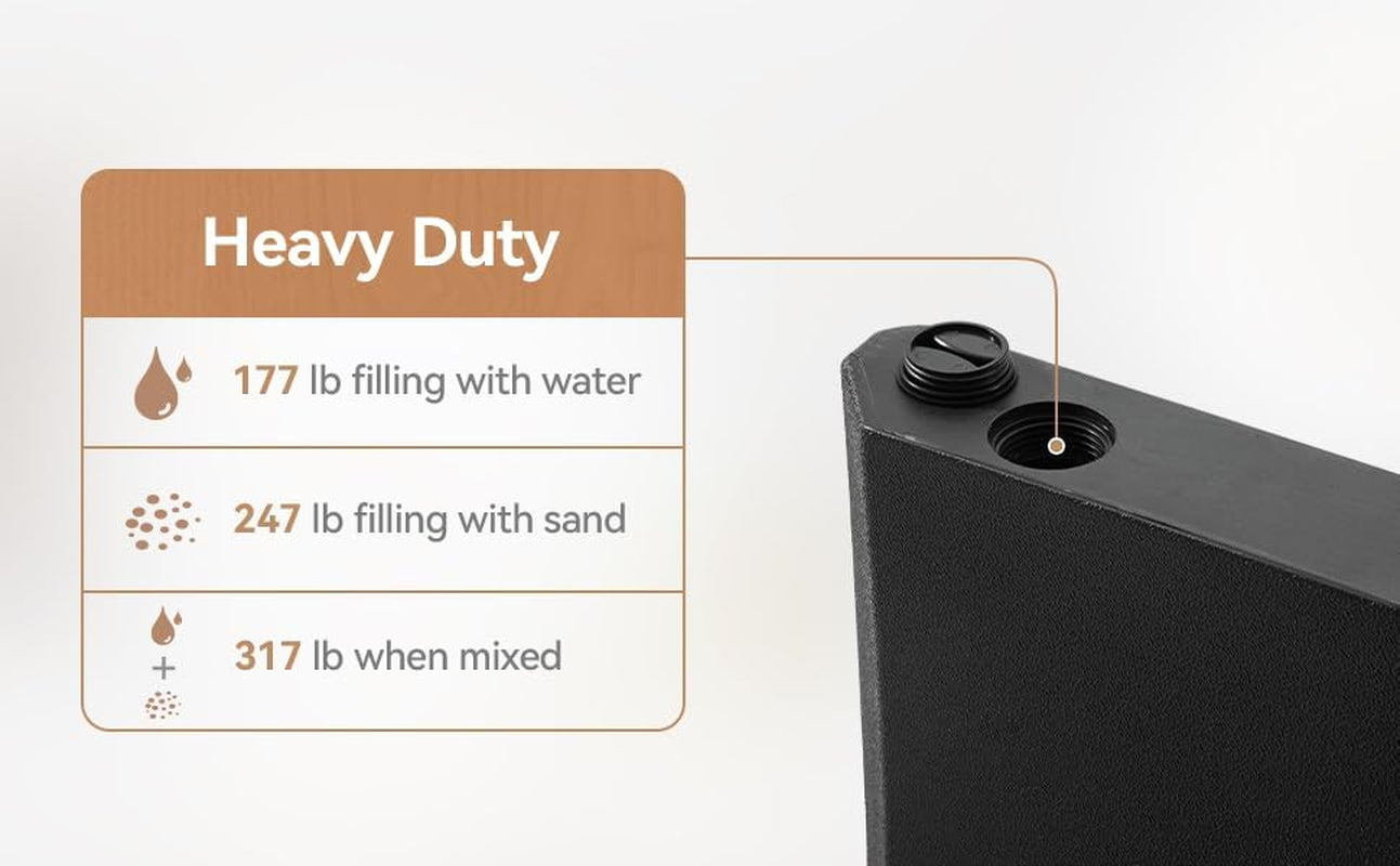 317 Lb Black Heavy Duty Offset Umbrella Base Weights