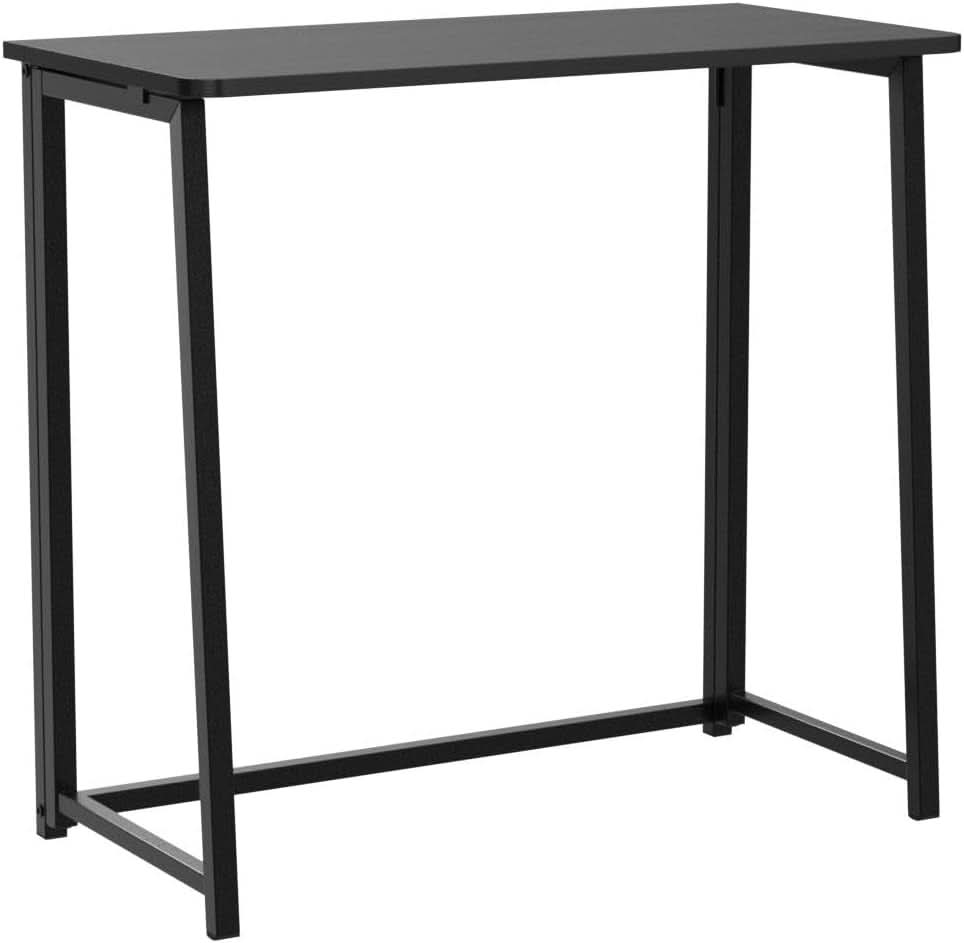 31.5 Inch Folding Computer Desk Black Space Saving