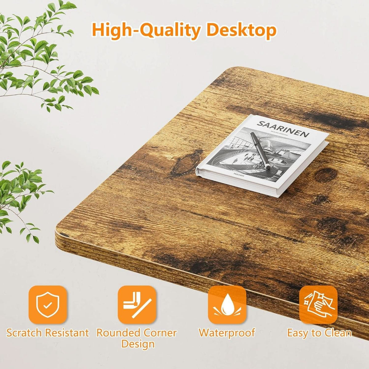 32 Inch Adjustable Standing Desk On Wheels For Home Office