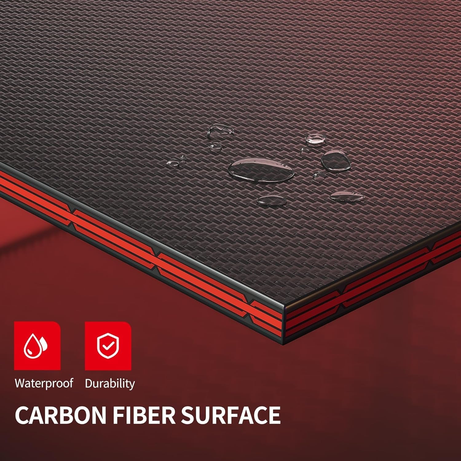 32 Inch Carbon Fiber Gaming Desk For PC Computer Workstation