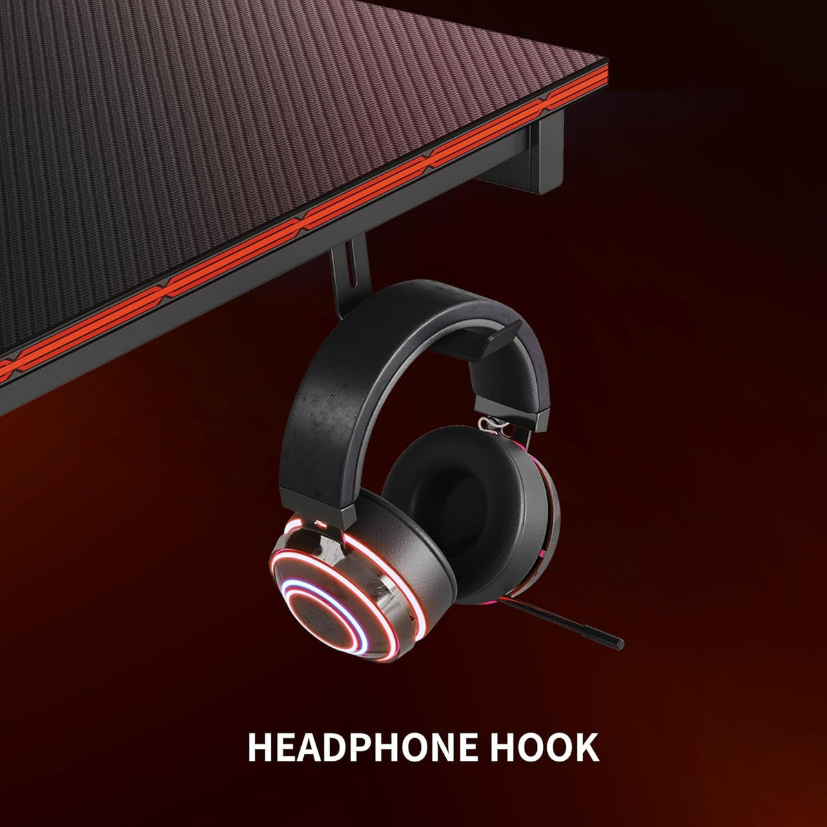 32 Inch Carbon Fiber Gaming Desk For PC Computer Workstation
