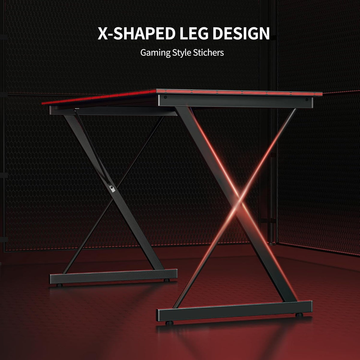 32 Inch Carbon Fiber Gaming Desk For PC Computer Workstation