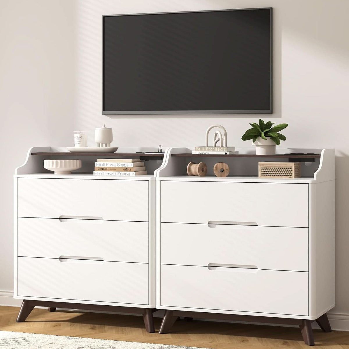 32 Inch Dresser With High Capacity Charging Station