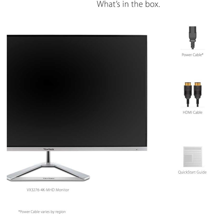 32 Inch Gaming Monitor - ViewSonic VX3276-4K-MHD 4K UHD Frameless Entertainment Monitor