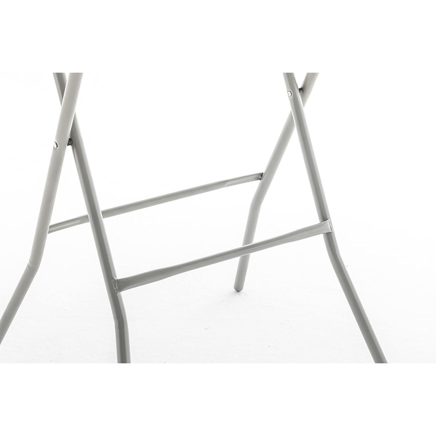 32 Inch Round Bar Height Folding Table White Portable